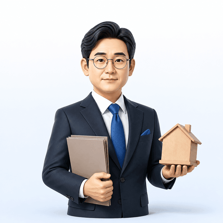 법무 전문가를 표현한 가상 캐릭터 일러스트